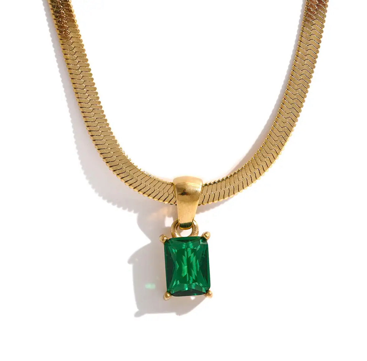 GREEN CYMBELINE NECKLACE