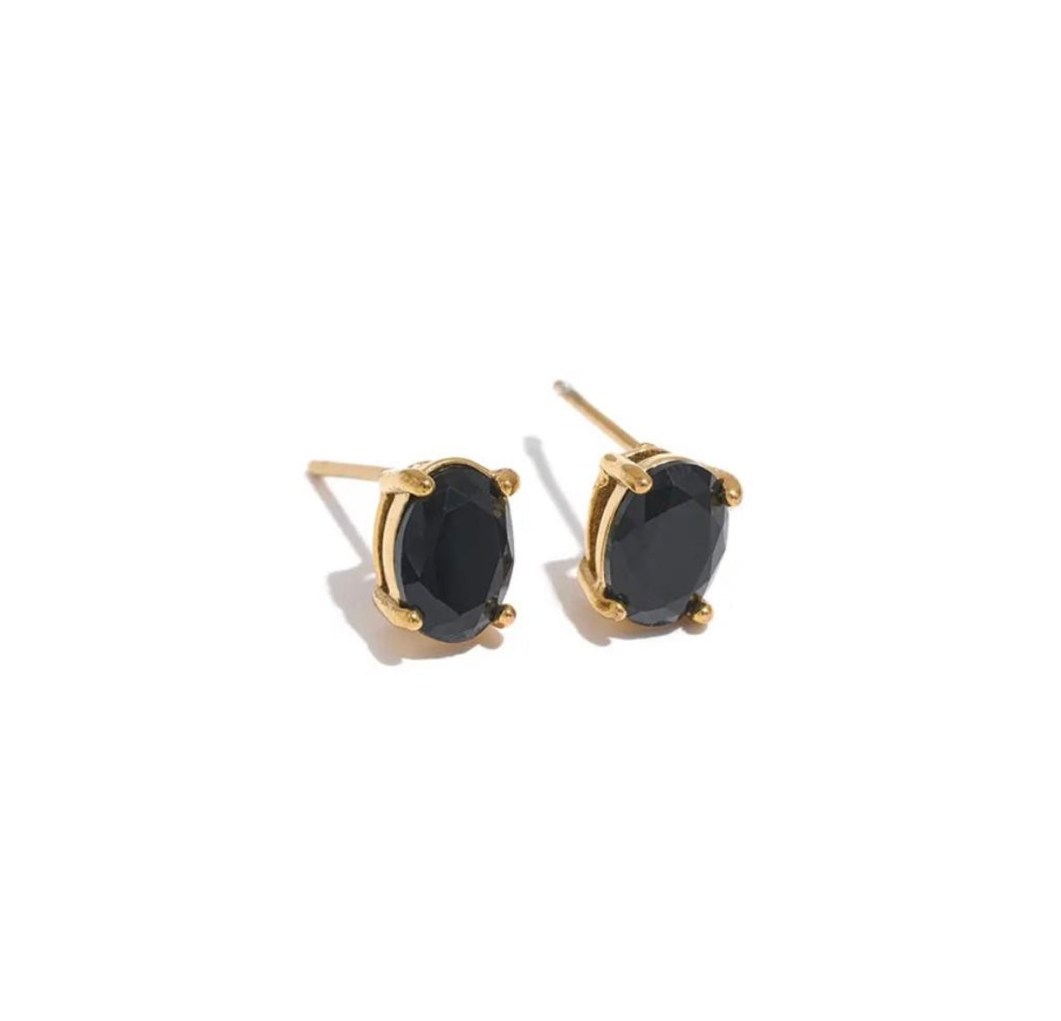 BLACK HARPER EARRING