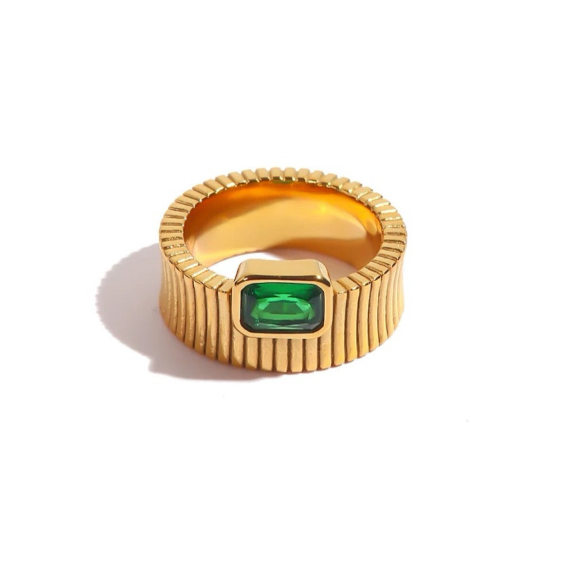 GREEN AYUMI RING