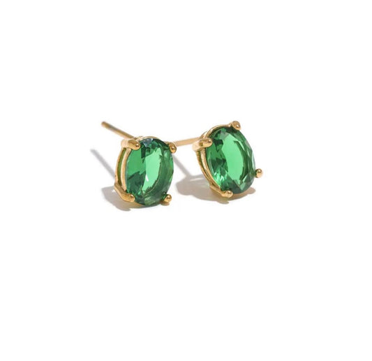 GREEN HARPER EARRING