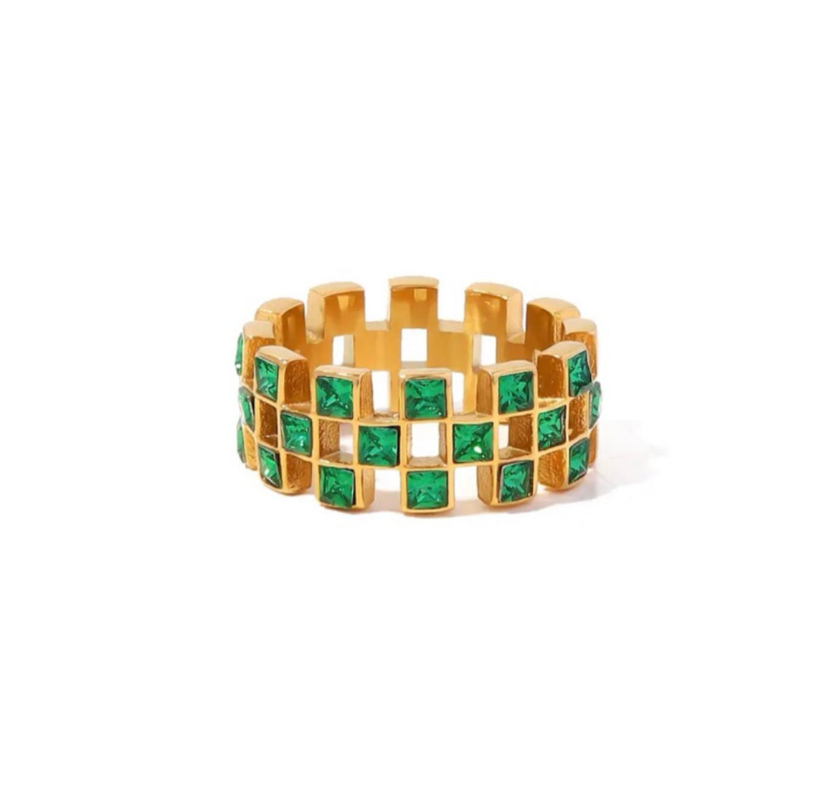 GREEN EMMA RING