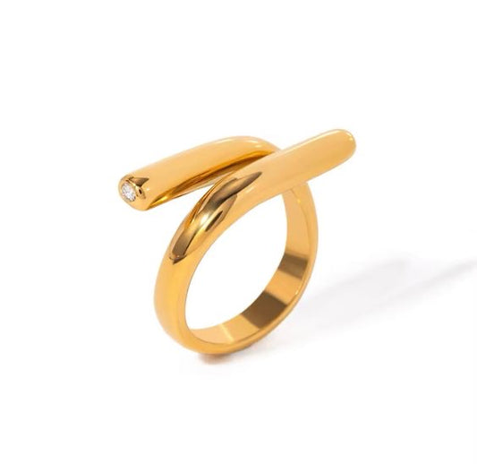 ANEL ETERNITY DOURADO