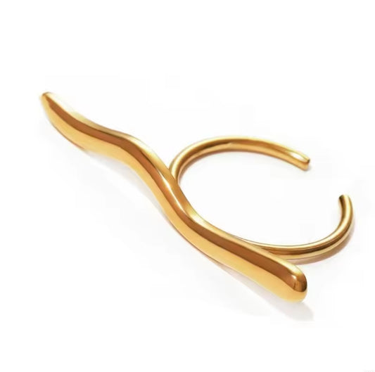 ANEL WAVES DOURADO